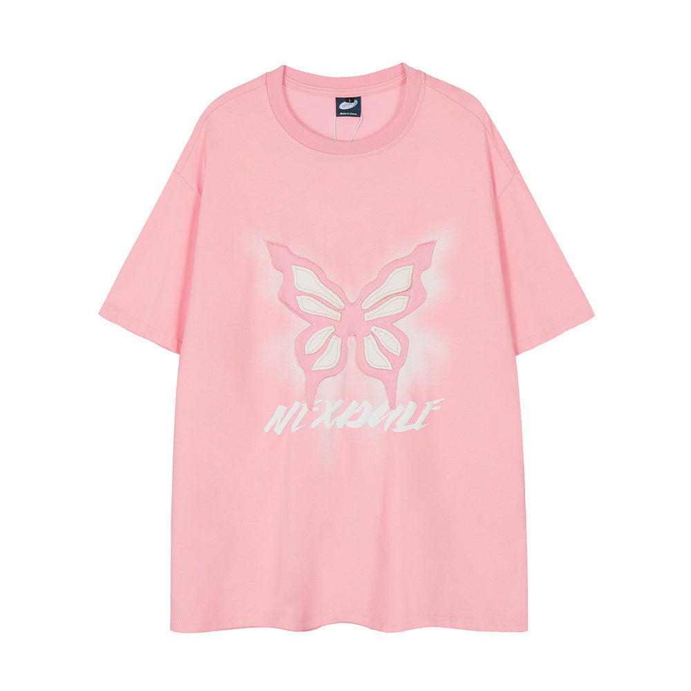 Fashion Butterfly Short-sleeved T-shirt For Men