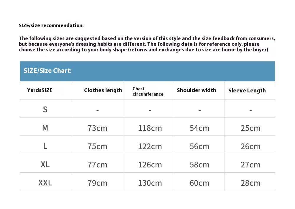 Large-Area Printed Short-sleeved T-shirt For Men