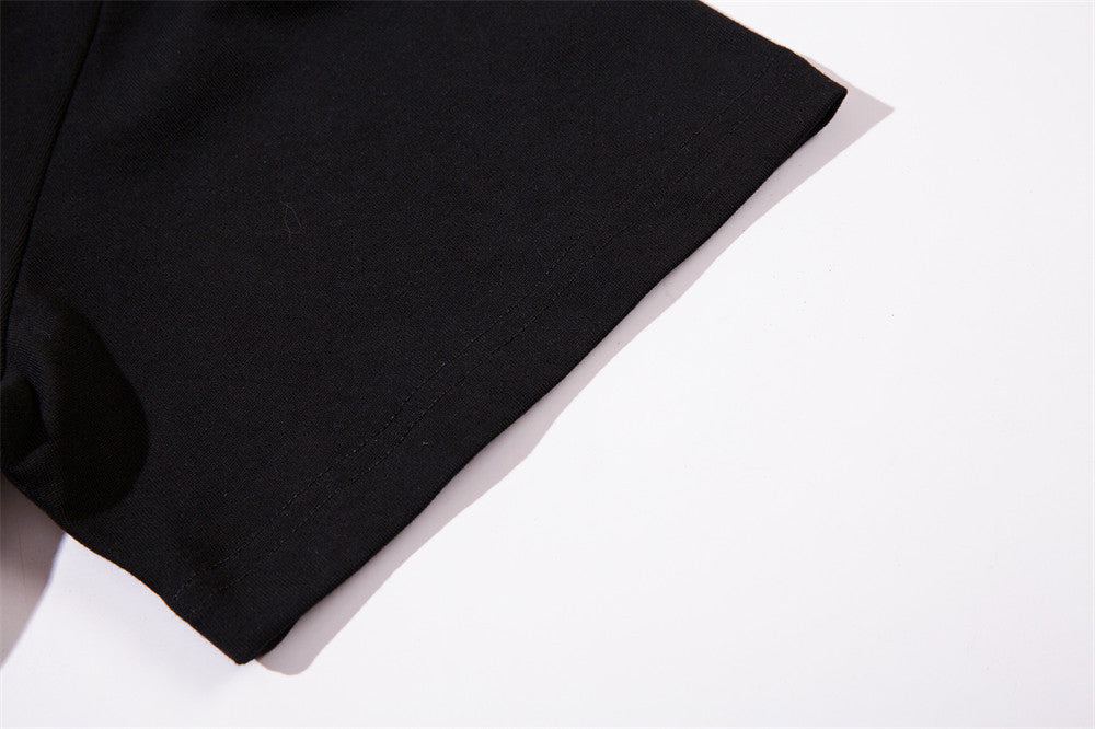 Mask Printed Short-sleeved T-shirt For Men