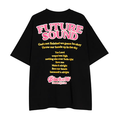 Large-Area Printed Short-sleeved T-shirt For Men