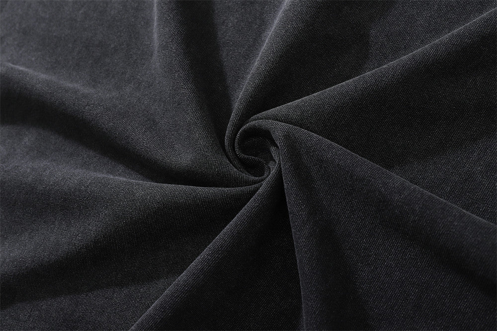 Flower Print Distressed Washed T-shirt For Men