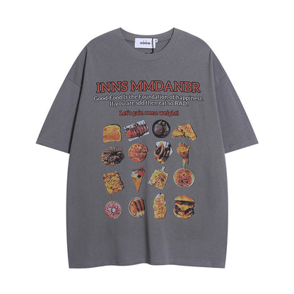 Food Barbecue Printed T-shirt For Men