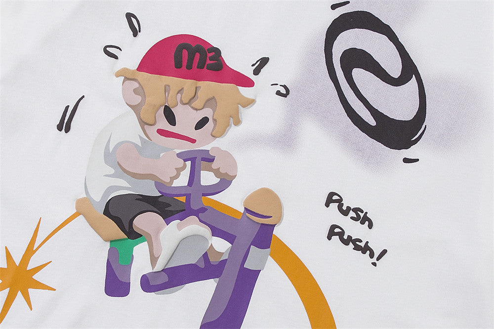 Printed Cotton Short-sleeved T-shirt For Men