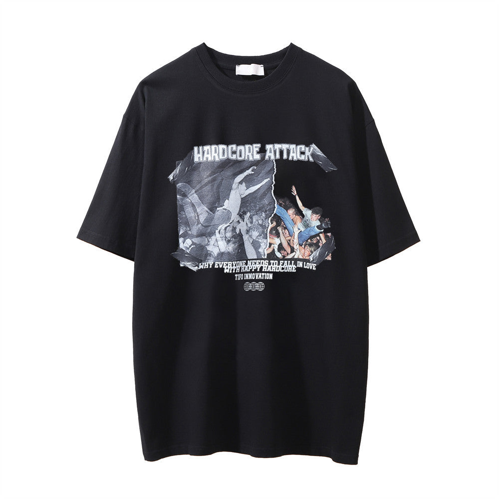 Distressed Round Neck T-shirt For Men