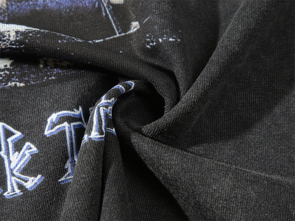 Pattern Printed T-shirt Top For Men