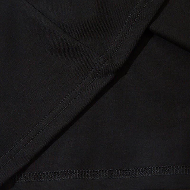 Letter Wave Print Short-sleeved T-shirt For Men