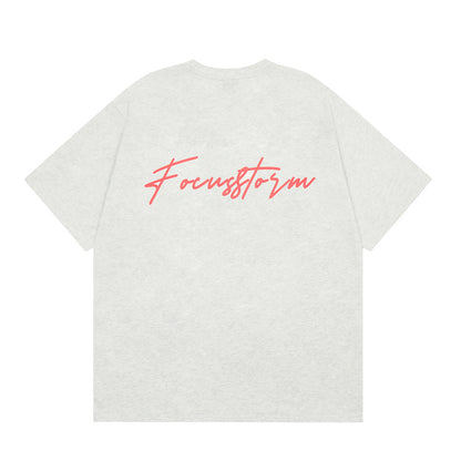 Scratch Printed Short-sleeved T-shirt For Men