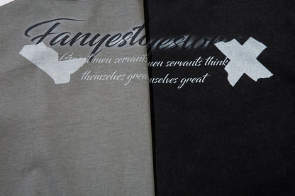 Depressed Cartoon Distressed T-shirt For Men