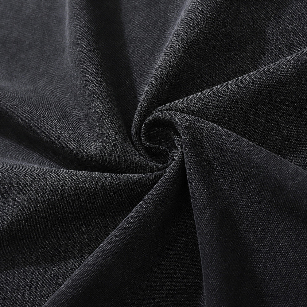 Printed Washed Distressed T-shirt For Men