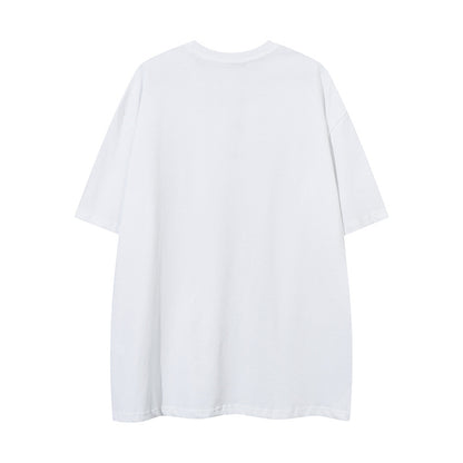 Butterfly Rhinestone Printed Necklace T-shirt For Men