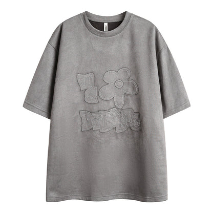 Fashion Embroidered Short-sleeved T-shirt For Men