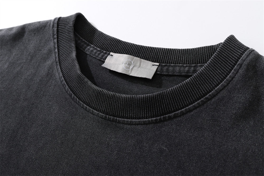 Distressed Round Neck T-shirt For Men