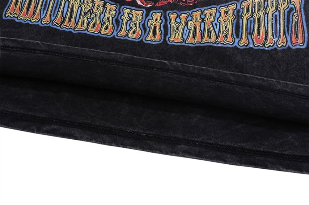 Skull Print Long-sleeved T-shirt For Men