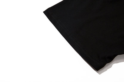 Letter Wave Print Short-sleeved T-shirt For Men