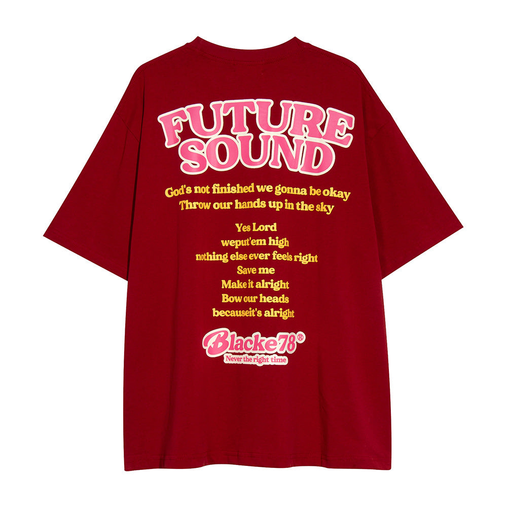 Large-Area Printed Short-sleeved T-shirt For Men