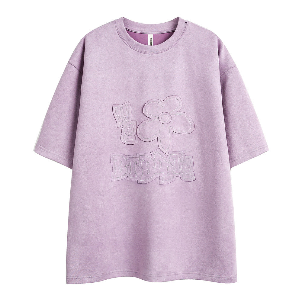 Fashion Embroidered Short-sleeved T-shirt For Men