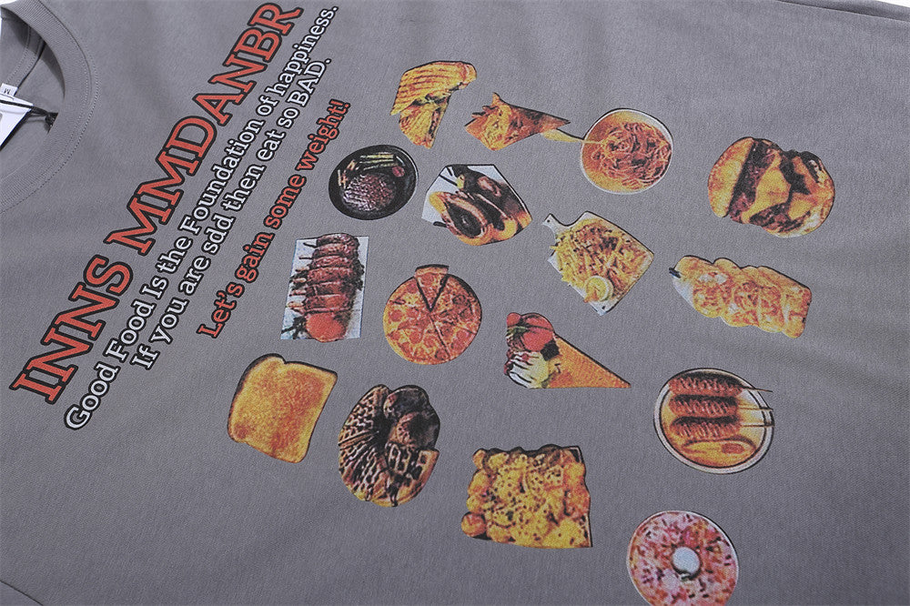 Food Barbecue Printed T-shirt For Men