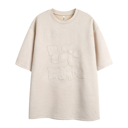 Fashion Embroidered Short-sleeved T-shirt For Men