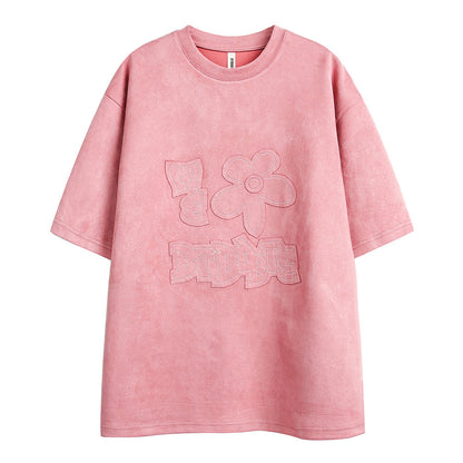 Fashion Embroidered Short-sleeved T-shirt For Men