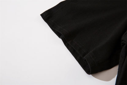 Illusory Blue-Ray Printed T-shirt For Men