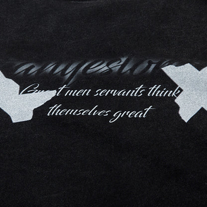 Depressed Cartoon Distressed T-shirt For Men