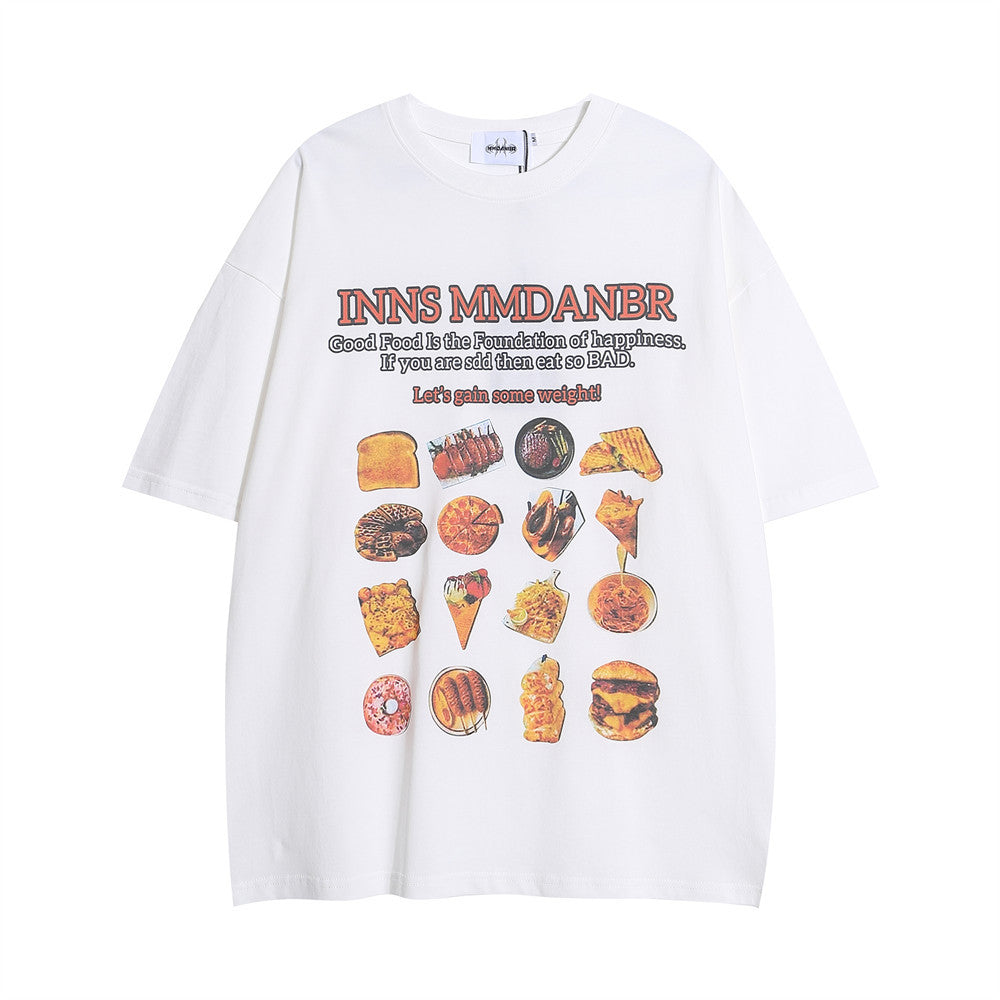 Food Barbecue Printed T-shirt For Men