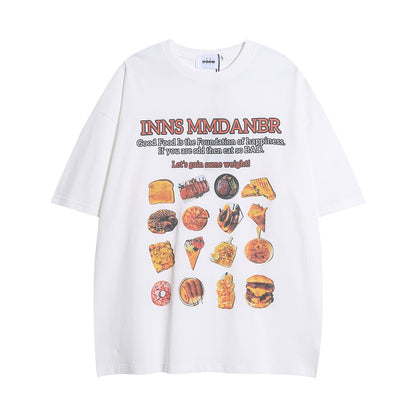 Food Barbecue Printed T-shirt For Men