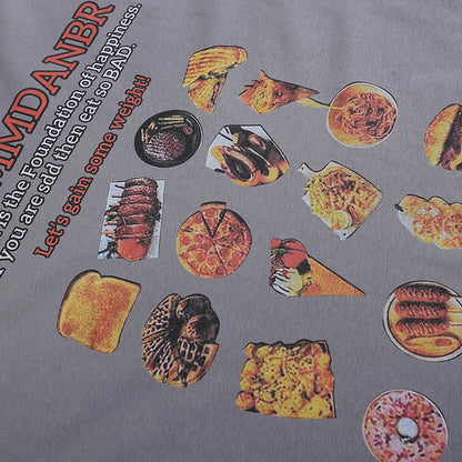 Food Barbecue Printed T-shirt For Men