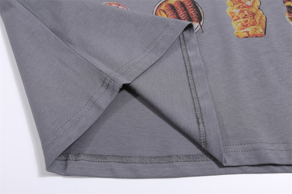 Food Barbecue Printed T-shirt For Men