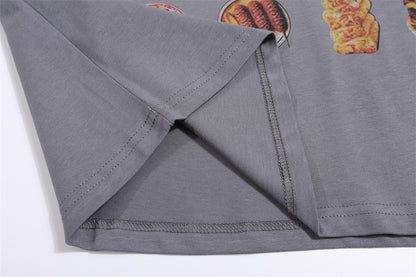 Food Barbecue Printed T-shirt For Men