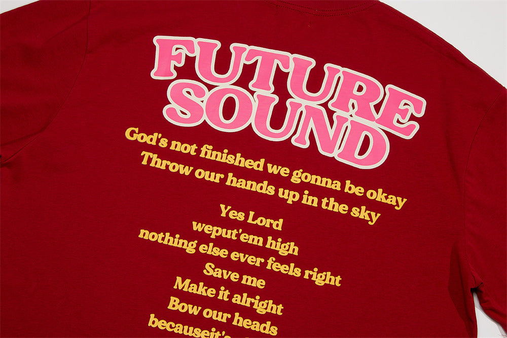 Large-Area Printed Short-sleeved T-shirt For Men