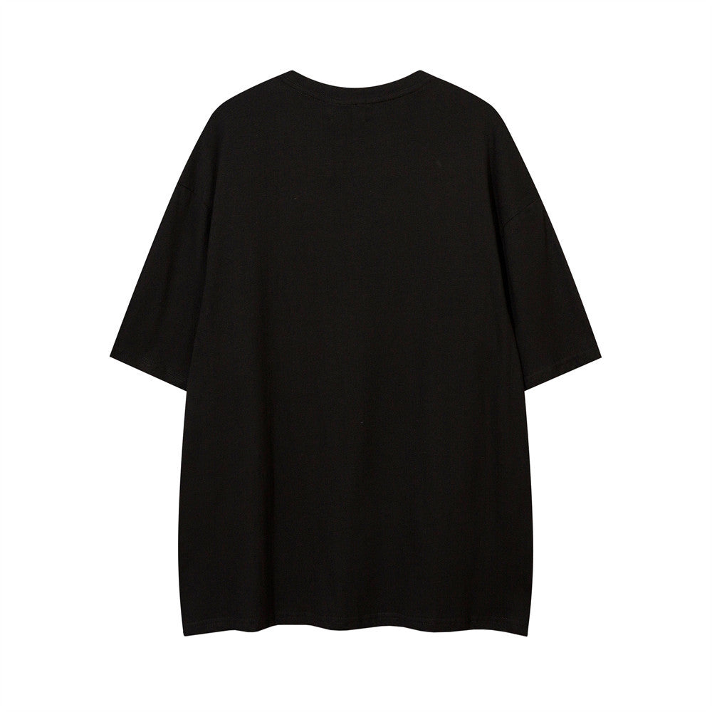 Illusory Blue-Ray Printed T-shirt For Men