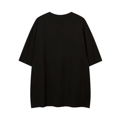 Illusory Blue-Ray Printed T-shirt For Men