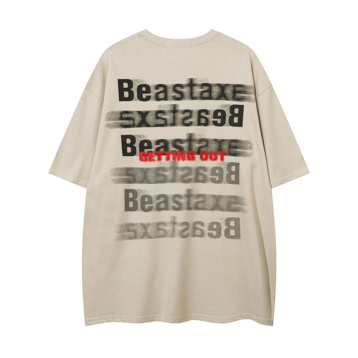 Street Fashion Printed Letter Cotton T-shirt For Men