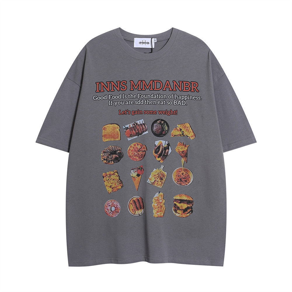 Food Barbecue Printed T-shirt For Men