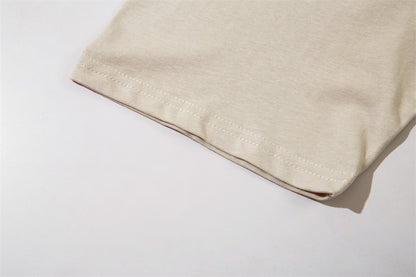 Street Fashion Printed Letter Cotton T-shirt For Men